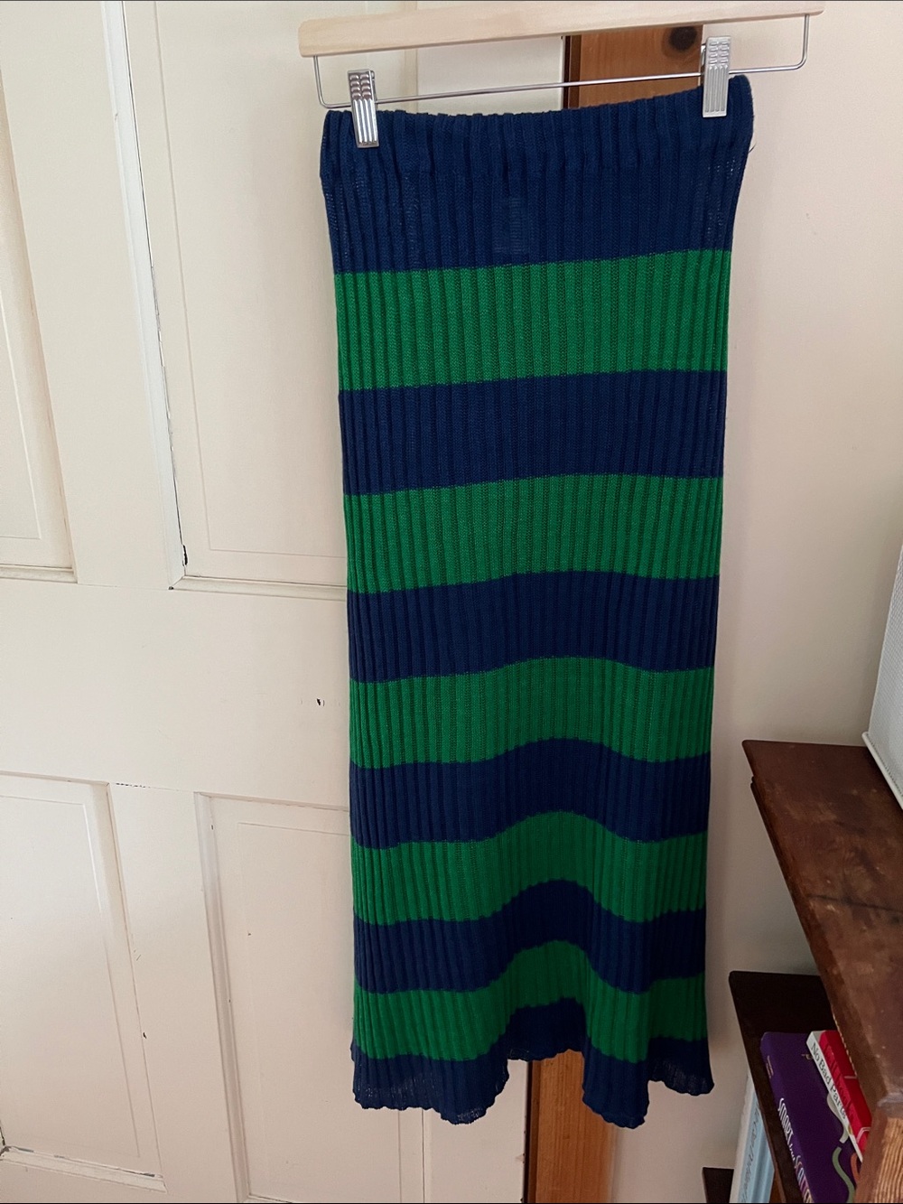 Baserange striped knit skirt, women’s small